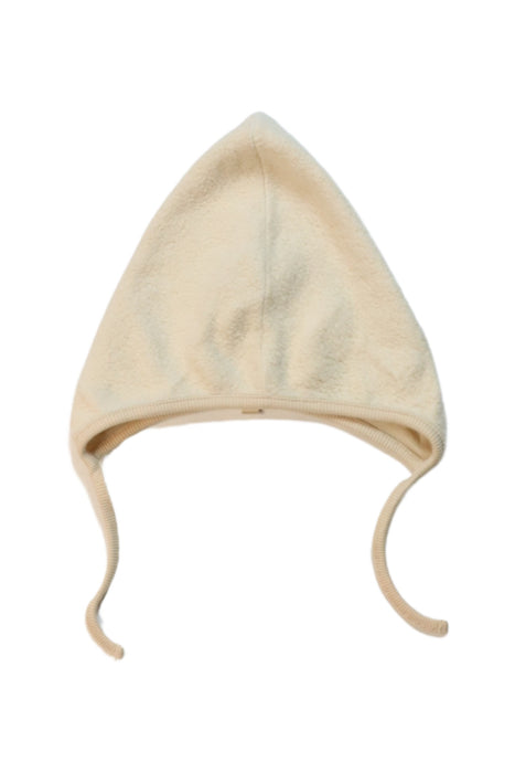 A Beige Beanies from Organic Zoo in size 12-18M for neutral. (Front View)