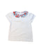 A White Short Sleeve Tops from Jacadi in size 6T for girl. (Front View)