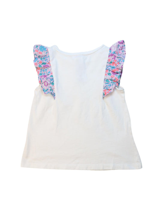 A White Sleeveless Tops from Jacadi in size 6T for girl. (Back View)