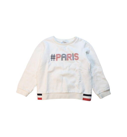 A White Crewneck Sweatshirts from Jacadi in size 8Y for boy. (Front View)