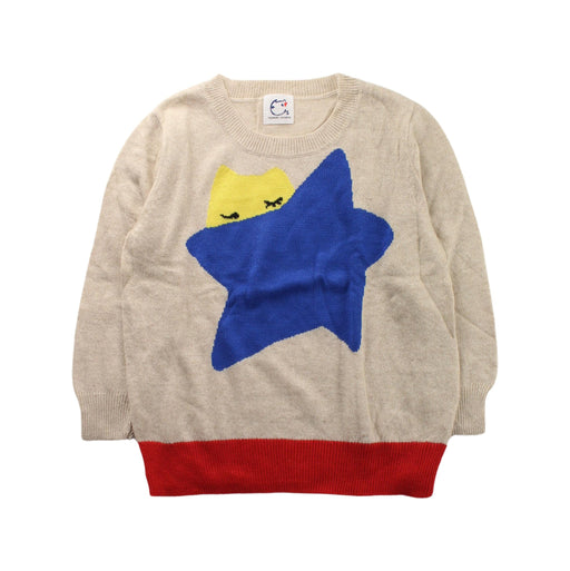 A Beige Knit Sweaters from Tsumori Chisato in size 4T for girl. (Front View)