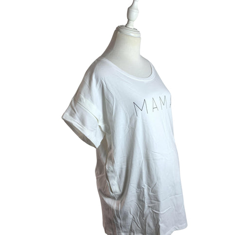 A White Short Sleeve T Shirts from Seraphine in size M for maternity. (Front View)