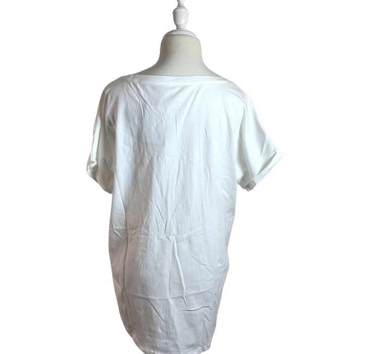 A White Short Sleeve T Shirts from Seraphine in size M for maternity. (Back View)