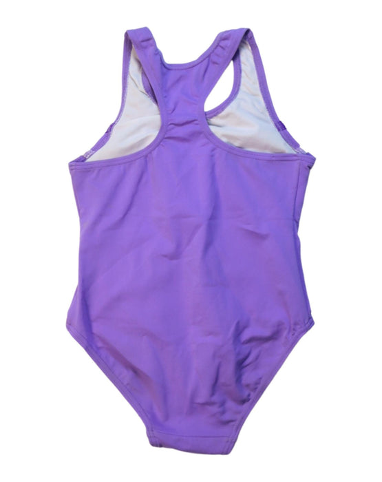 A Purple Swimsuits from Zoggs in size 6T for girl. (Back View)