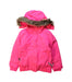A Pink Ski Jackets from Spyder in size 6T for girl. (Front View)