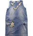 A Blue Sleeveless Dresses from Ermanno Scervino in size 6T for girl. (Front View)