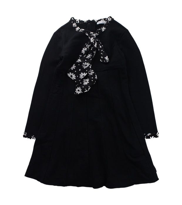 A Black Long Sleeve Dresses from Dolce & Gabbana in size 4T for girl. (Front View)