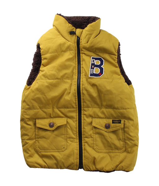 A Yellow Outerwear Vests from Miki House in size 5T for boy. (Front View)