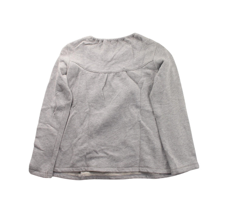 A Grey Long Sleeve Tops from Mezzo Piano in size 7Y for girl. (Back View)