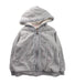 A Grey Zippered Sweatshirts from Mezzo Piano in size 7Y for girl. (Front View)