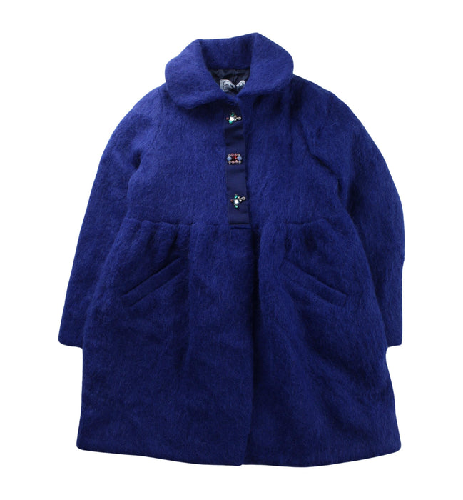 A Blue Coats from MiMiSol in size 6T for girl. (Front View)