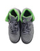 A Grey Sneakers from Air Jordan in size 7Y for boy. (Back View)