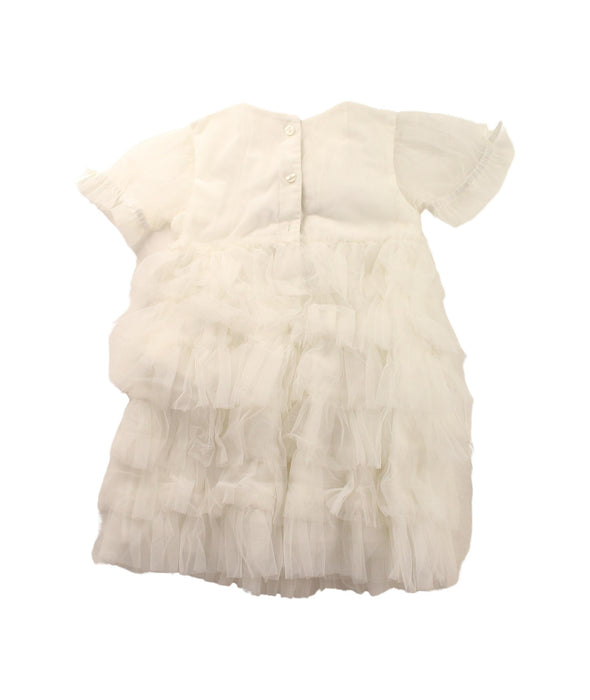 A White Short Sleeve Dresses from Tutu Du Monde in size 18-24M for girl. (Back View)