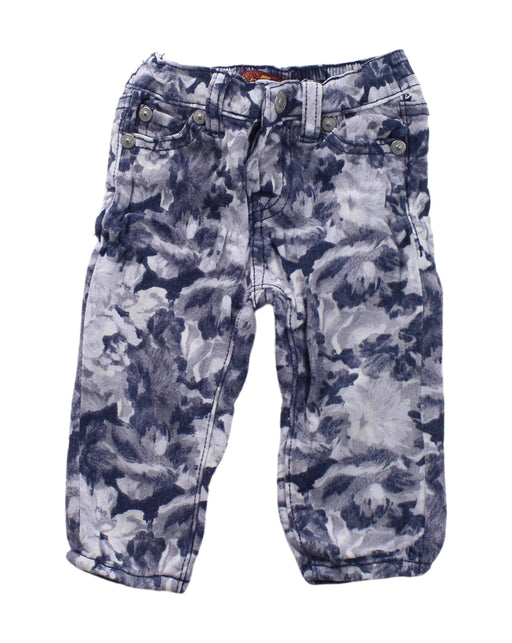 A Blue Casual Pants from 7 For All Mankind in size 6-12M for girl. (Front View)