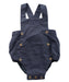 A Blue Overall Shorts from Comptoir Des Polissons in size 6-12M for boy. (Front View)