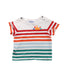 A White Short Sleeve T Shirts from Jacadi in size 12-18M for girl. (Front View)