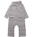 A Blue Long Sleeve Jumpsuits from Petit Bateau in size 12-18M for boy. (Front View)