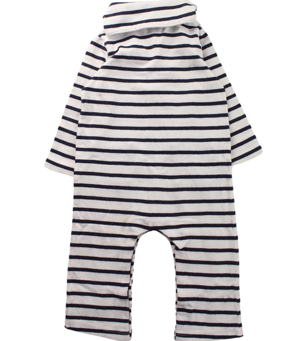 A Blue Long Sleeve Jumpsuits from Petit Bateau in size 12-18M for boy. (Back View)