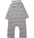 A Blue Long Sleeve Jumpsuits from Petit Bateau in size 12-18M for boy. (Back View)