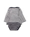 A Blue Long Sleeve Bodysuits from Petit Bateau in size 12-18M for girl. (Back View)