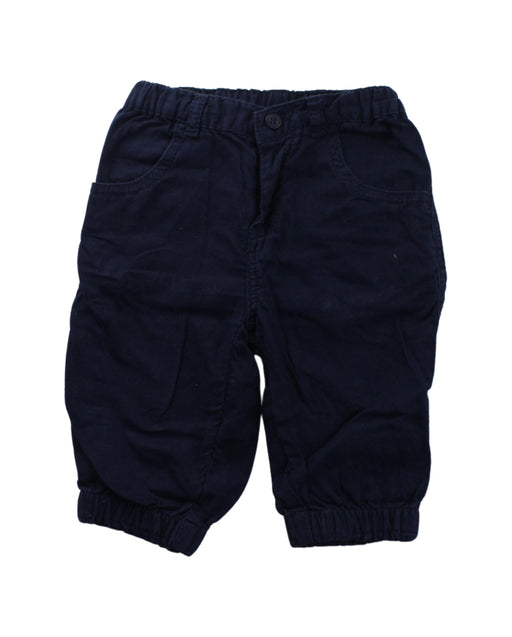 A Blue Casual Pants from Petit Bateau in size 3-6M for boy. (Front View)