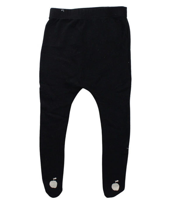 A Black Sweatpants from Aosta in size 6-12M for girl. (Front View)