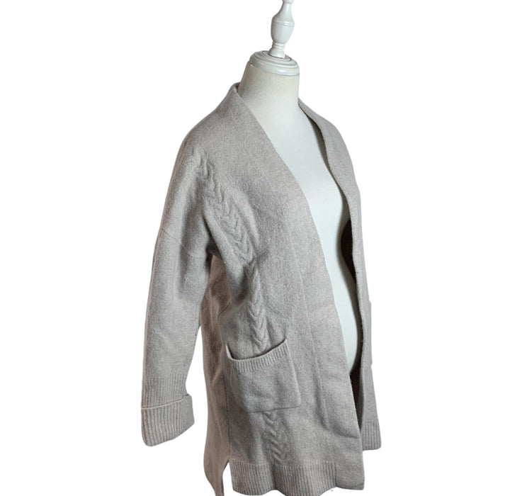 A Beige Cardigans from Seraphine in size M for maternity. (Front View)