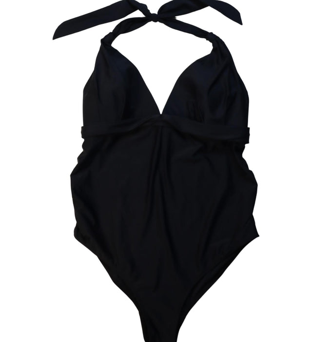 A Black Swimsuits from Seraphine in size L for maternity. (Front View)