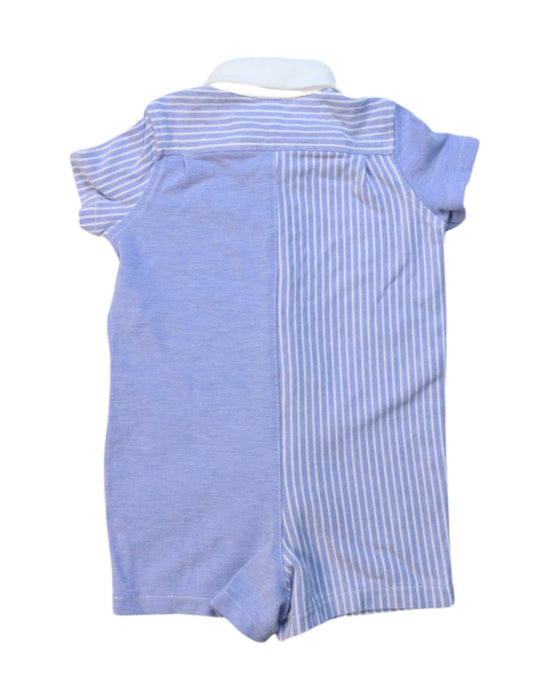 A Blue Short Sleeve Rompers from Ralph Lauren in size 3-6M for boy. (Back View)