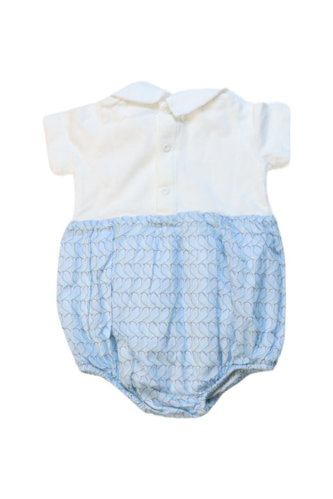 A Blue Short Sleeve Bodysuits from Fendi in size 0-3M for boy. (Back View)