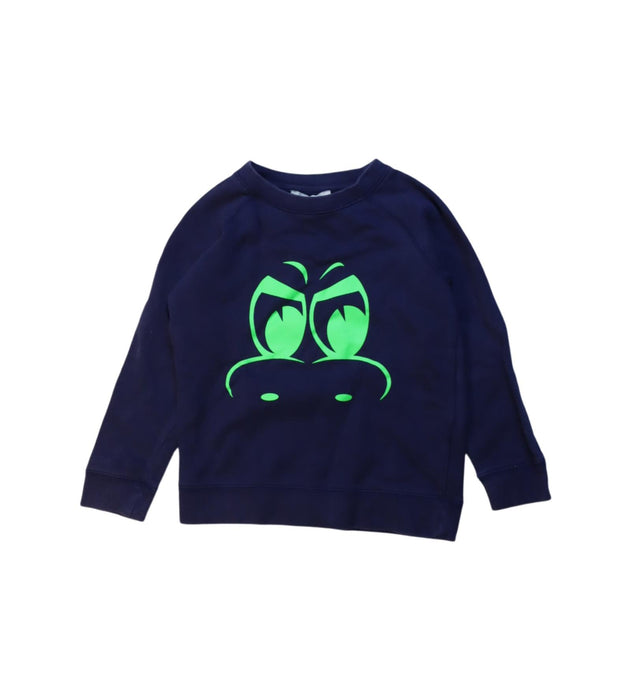 A Navy Crewneck Sweatshirts from Stella McCartney in size 4T for boy. (Front View)