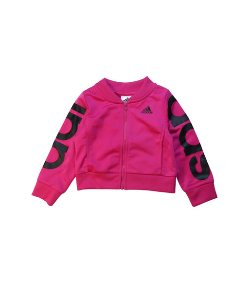 A Pink Lightweight Jackets from Adidas in size 2T for girl. (Front View)