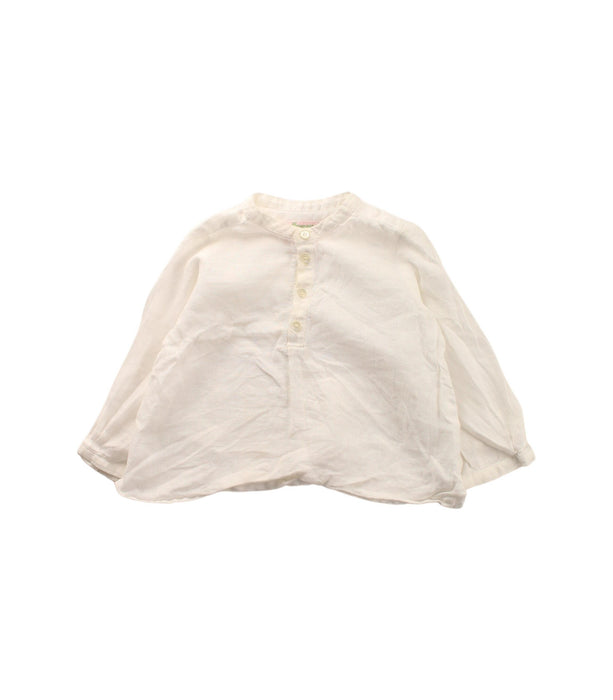 A White Long Sleeve Tops from Bonpoint in size 6-12M for girl. (Front View)