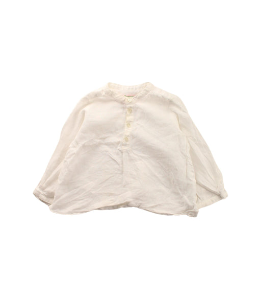 A White Long Sleeve Tops from Bonpoint in size 6-12M for girl. (Front View)