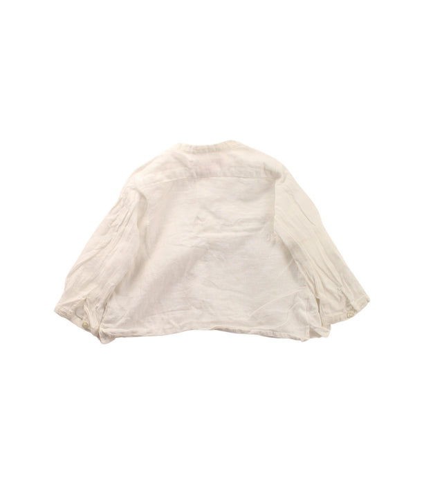 A White Long Sleeve Tops from Bonpoint in size 6-12M for girl. (Back View)