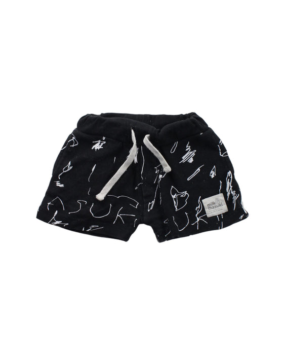 A Black Shorts from Milk & Masuki in size 6-12M for boy. (Front View)