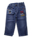 A Blue Jeans from Miki House in size 7Y for girl. (Front View)