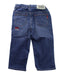 A Blue Jeans from Miki House in size 7Y for girl. (Back View)