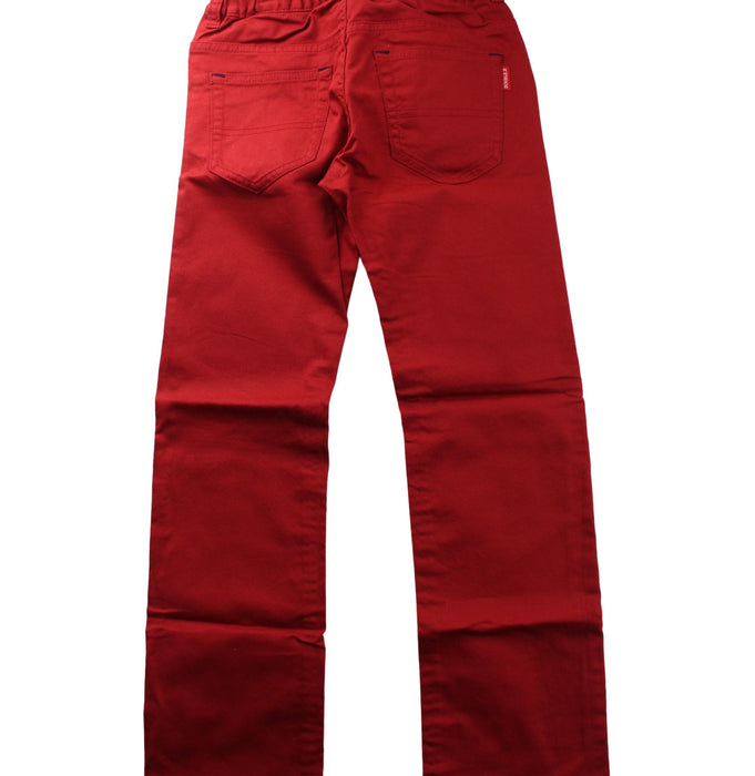 A Red Casual Pants from Miki House in size 7Y for girl. (Back View)