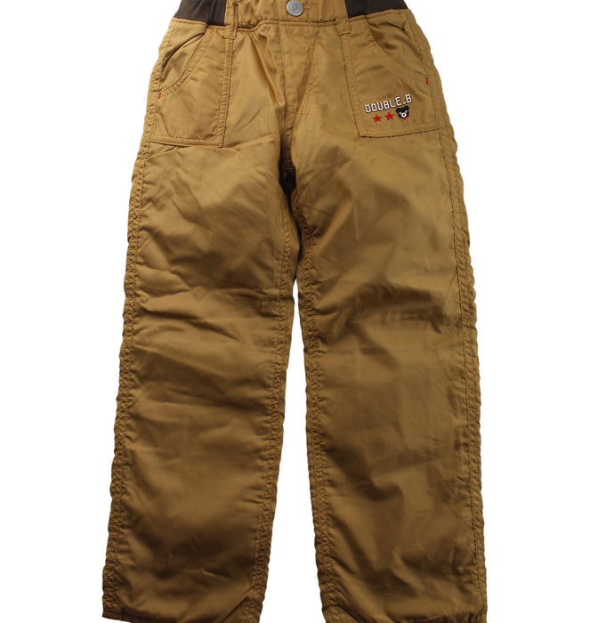 A Brown Casual Pants from Miki House in size 5T for boy. (Front View)