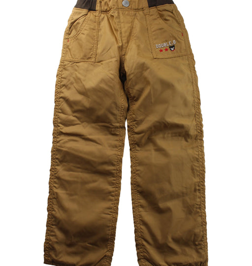 A Brown Casual Pants from Miki House in size 5T for boy. (Front View)