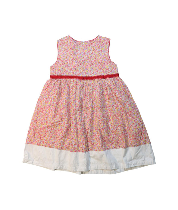 A Multicolour Sleeveless Dresses from Chickeeduck in size 5T for girl. (Back View)