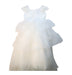 A White Short Sleeve Dresses from CQDY in size 6T for girl. (Front View)