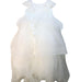 A White Short Sleeve Dresses from CQDY in size 6T for girl. (Back View)