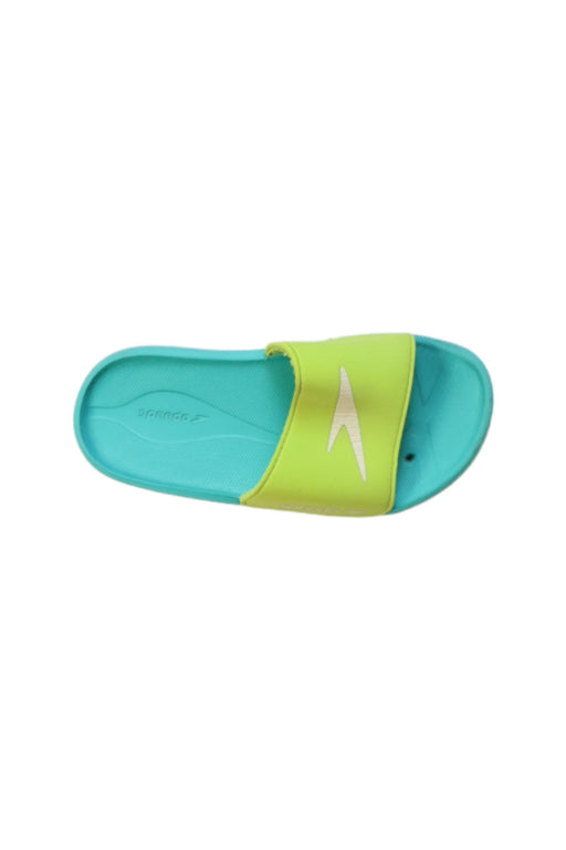 A Teal Flip Flops from Speedo in size 18-24M for boy. (Front View)