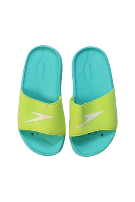 A Teal Flip Flops from Speedo in size 18-24M for boy. (Back View)