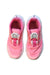 A Pink Sneakers from Adidas in size 7Y for girl. (Back View)