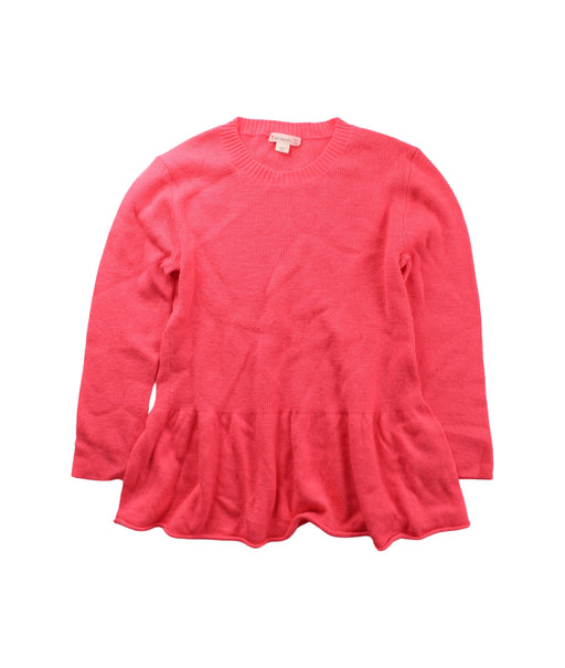 A Pink Knit Sweaters from Crewcuts in size 10Y for girl. (Front View)