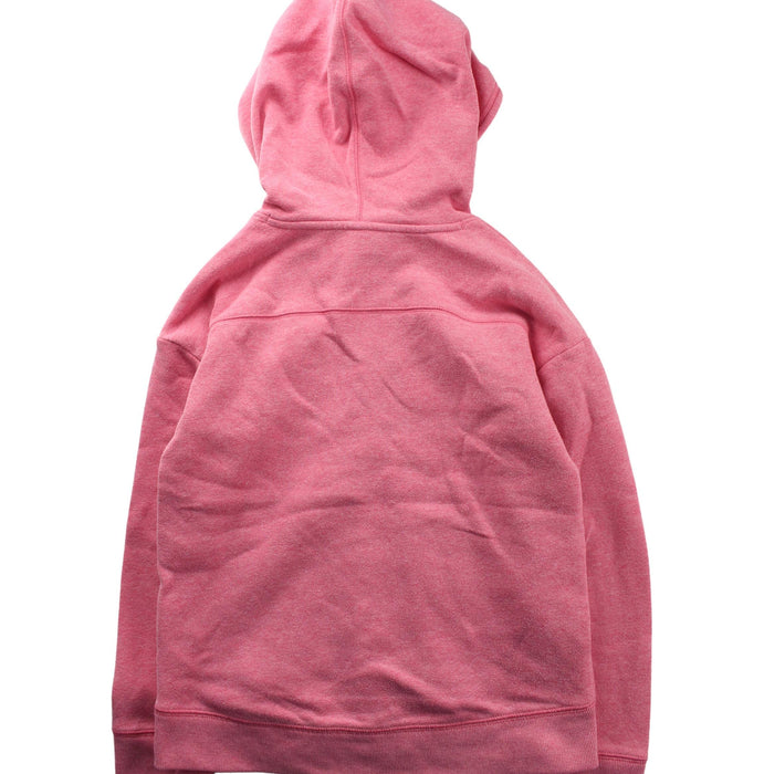 A Pink Zippered Sweatshirts from Under Armour in size 10Y for girl. (Back View)