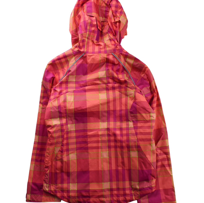 A Orange Lightweight Jackets from Columbia in size 7Y for neutral. (Back View)